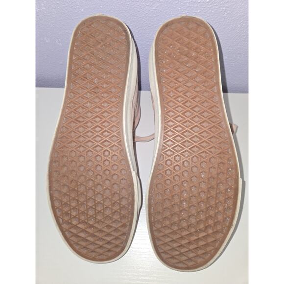 Vans Old Skool Pink Velvet Hi Top with Knotted Bow Men's 9.5 Women's 11 - Picture 6 of 12